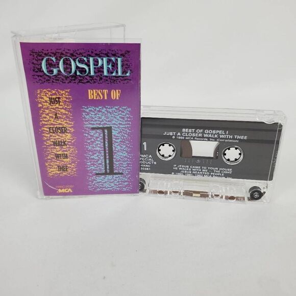 BEST OF GOSPEL I - JUST A CLOSER WALK WITH THEE [Cassette Tape] - Picture 1 of 3